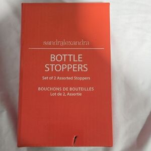Red Bottle Stoppers Set